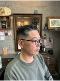 MEN’S HAIR/サーフカール/刈り上げセンターパート/印西