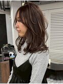 ハイライトバレイヤージュダブルカラーケアブリーチ20代30代