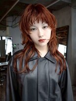 ギークス(GEEKS)&nbsp;【GEEKS渋谷】セミロングレイヤー/ウルフカット/夏カラー/オン眉