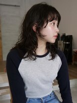 ソルト 舞鶴店(Salt) ミディアムパーマ/コテ巻きパーマ/パーマ/透明感カラー/ウェーブ