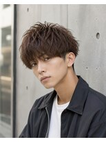 MEN's Baguz MEN'Sカット/ MEN'Sパーマ/ MEN'Sカラー 韓国風マッシュニュアンスパーマ束感メンズトレンドヘア