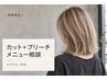 【初ブリーチでも安心◎】カット+ブリーチ相談・ケアブリーチ付 ¥13,750