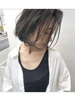 トルネード(TORNADO)&nbsp;外国人風耳掛けボブ ハイライトバレイヤージュ グレージュ