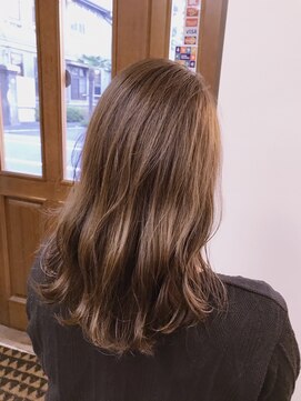 スエード(suede) grey × beige