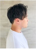 オシャレ爽やか刈り上げスタイル×ナチュラルパーマ