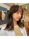 #おくれ毛#くびれヘア#レイヤーカット#顔まわりレイヤー#ミディ