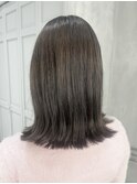 ピンクグレージュ×切りっぱなしボブ【Zina 大越香苗】