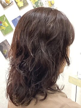 黄ぐまくん美容室 ゆるめパーマ