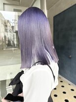 ヲタク(wotaku.)&nbsp;ラベンダーシルバーパープルアッシュケアブリーチ切りっぱなし