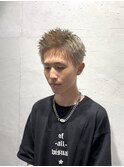 スパイキーショート/ハイトーンカラー/ブロンド/ベージュカラー