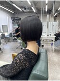 軽めボブ/切りっぱなしボブ/丸みボブ