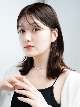 エインアンリー 表参道(AIN.ANLY.) ◯薄めバング短めバングフェイスレイヤーカット切りっぱなしボブ