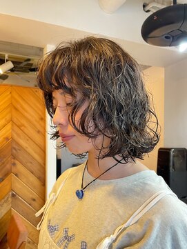 エルマノ 仙川(L mano) くせ毛風ボブパーマ