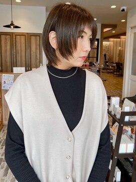 アンドファインヘアービューティー(AND FINE hair beauty) 顔周りレイヤーボブ