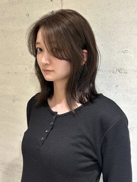 ヨーク(YOKE) 【YOKE】ナチュラルブラウンレイヤーボブ顔周りくびれヘア