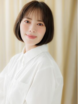 モッズヘア 越谷(mod's hair) リタッチカラーシースルーバング大人美人小顔ボブY越谷30代40代