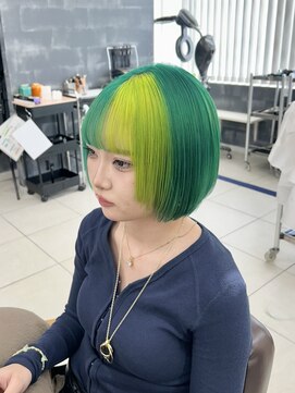 黒髪/クラゲヘアー/オリーブグレー/小顔/ココアベージュ/佐倉