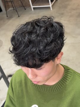 スイッチ(men's SWITCH) 大分メンズカットシャドウパーマ無造作スパイラルマッシュカット