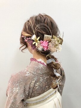 バサラ 横浜駅前店(VASARA) 横浜/袴ヘア/着物ヘア/卒業式ヘア/編み下ろし