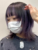 フェイス 石川町 (FACE) 透明感ラベンダー×ミディアムレイヤー