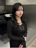 韓国レイヤーカット/顔周り/ダークグレージュ/【古荘竜生】