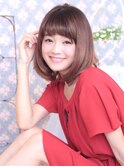 動きのある耳かけワンカールボブ