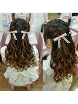 編み込みツインテール