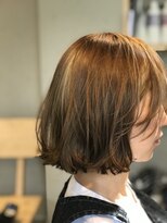 マイル(Mile)&nbsp;切りっぱなし外ハネボブ 似合わせカット