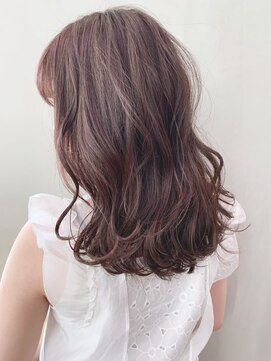 アルバム 銀座(ALBUM GINZA) ピンクグレージュ_セミウェットウェーブオリーブカラー_ba225532