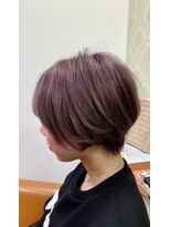 アトリエバロン(atelier Baron) 【三野 満】ラベンダーアッシュのクールショートボブ