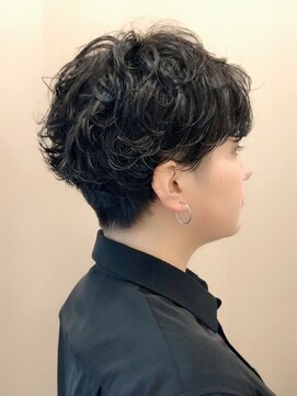 ベック ヘアサロン(BEKKU hair salon) ソフト刈り上げのツーブロックショートパーマ♪大人ショート☆