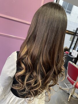 アンリップ ジー(salon unripＧ) h.i ダークブラウン　ハイライト