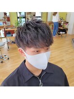 ギフト ヘアーデザイン(gift hair design) ２ブロック×緩めツイストスパイラルパーマ