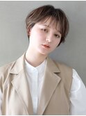 似合わせカット大人かわいい前髪ふんわりショート[銀座/銀座駅]