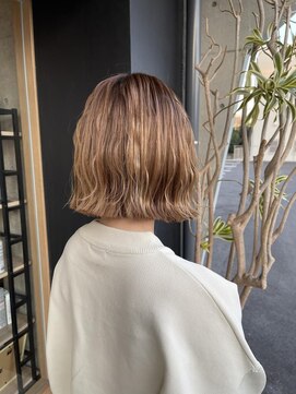 スーリール 南大分店(Sourire) 【sourire南大分店】パッツンボブ×ブラウン