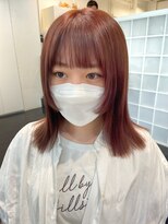 エムプラス 二子玉川(Mplus)&nbsp;●ブリーチなし● ピンクベージュ 顔まわりカット