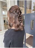 お呼ばれヘアアレンジ♪ハーフアップ