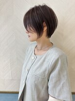 ロンド ストラーダ 心斎橋(Lond strada)&nbsp;ショート×ハイライト白髪ぼかし×切りっぱなしボブ[心斎橋]