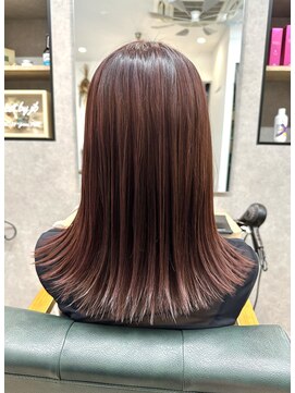 リベストバイジェービー 稲毛(li best. byjb) ピンクベージュ/インナーグレージュ/マチルダボブ/前髪【稲毛】