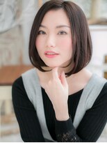 モッズヘア 越谷(mod's hair)&nbsp;グレージュアッシュ小顔切りっぱなしボブc5越谷20代30代40代