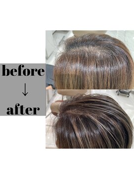 アッシュ 大宮店(Ash) 極細白髪ぼかしオリジナルハイライト