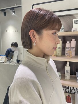 キートス(Kiitos) 【オススメ】切りっぱなしボブ大人可愛いぱつッとボブ