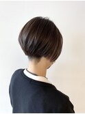 ３０代４０代◎白髪カバー大人ハイライト × ハンサムショート