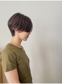 ハンサムショート　インナーカラー　くせ毛悩み　岡崎nicohair