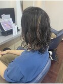 ゆるめのパーマ