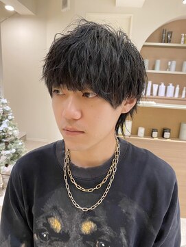 クーナバイトマト 横浜(Cuna by TOMTO) 【RYOSUKE】ウルフスタイル_メンズウルフ_アイロンセット