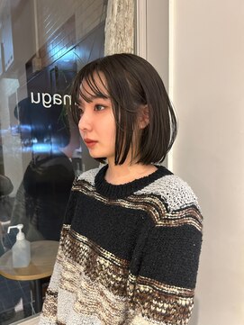 ツナグ(tsunagu) 透け感グレージュ