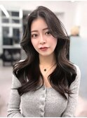 韓国風レイヤーカット顔まわりくびれオルチャン堀江