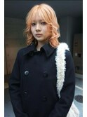 パールオレンジパステルカラーケアブリーチハイトーン