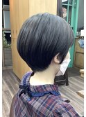 ショート/大人ショート/前髪あり/耳掛け